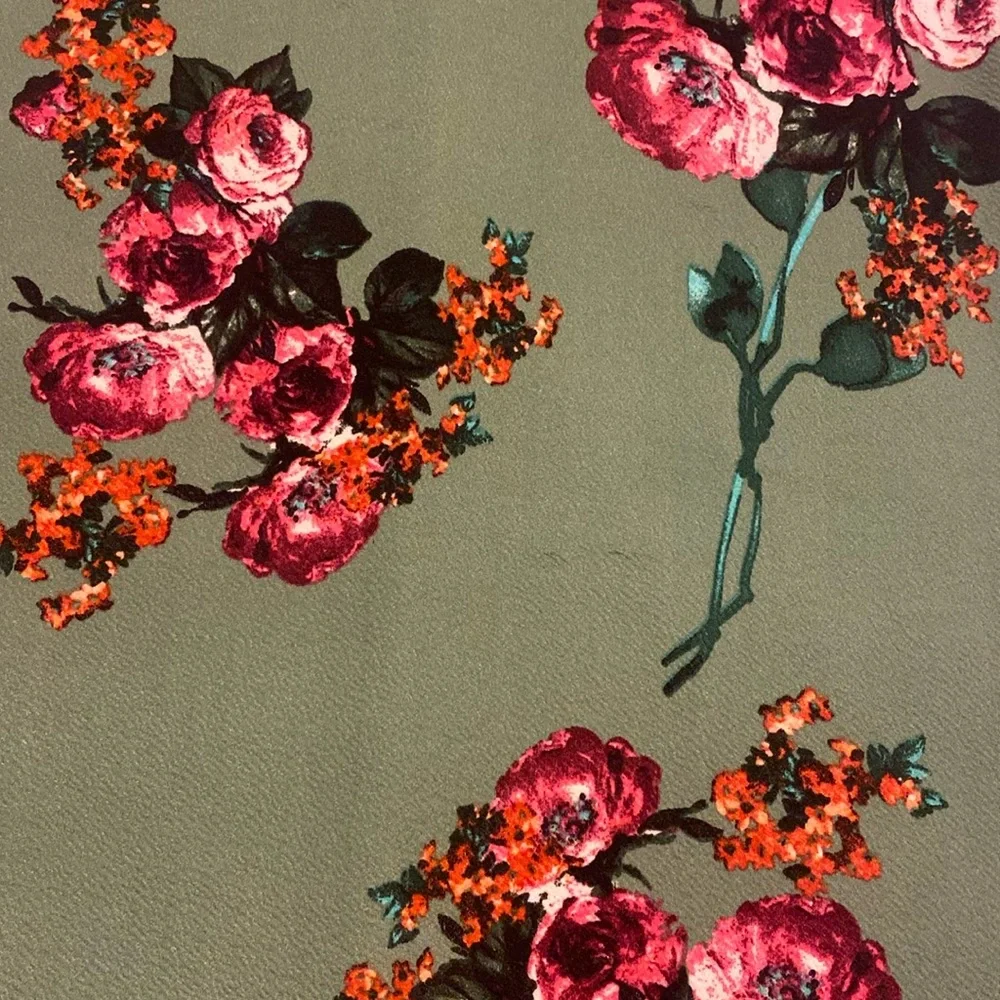 Piphany ruffle sleeve floral midi dress - Picture 3 of 6